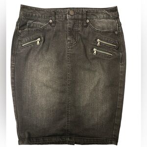 Mossimo Black Denim Mini Skirt Size 00